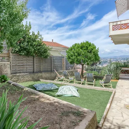 #54 Sea View 4 Bdr Ac 5mins To Port Bbq فيلة نيس